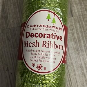 Green Mesh Ribbon Roll